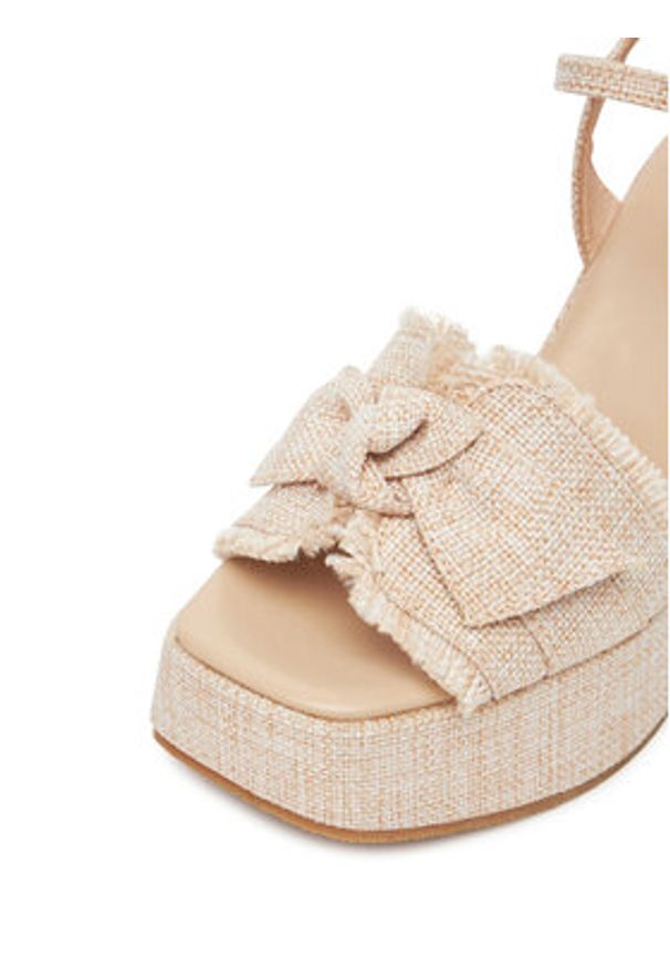 DeeZee Sandały F23858-35 Beżowy. Kolor: beżowy. Materiał: materiał