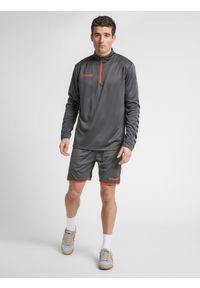 Hummel bluza sportowa na trening hml Authentic Half Zip Sweatshirt. Kolor: szary. Sport: fitness