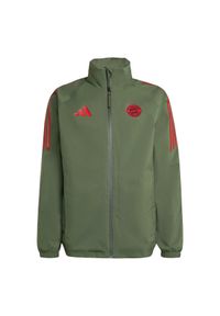 Adidas - Kurtka wodoodporna Bayern Monachium Tiro 2025/26. Kolor: zielony. Sport: piłka nożna #1
