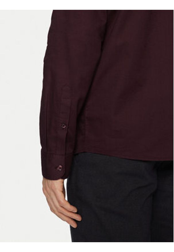 Only & Sons Koszula Pete 22033255 Bordowy Regular Fit. Kolor: czerwony. Materiał: bawełna