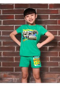 Sinsay - Szorty Hot Wheels - zielony. Kolor: zielony. Wzór: nadruk