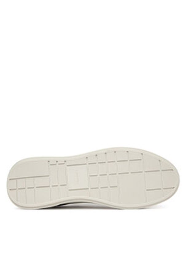 Calvin Klein Sneakersy Chunky Cupsole Lace Up Lth Pinch YM0YM01454 Bordowy. Kolor: czerwony. Materiał: skóra