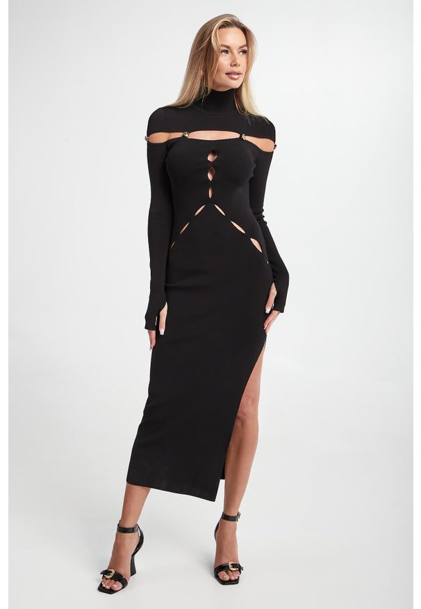Versace Jeans Couture - Sukienka midi VERSACE JEANS COUTURE. Długość: midi