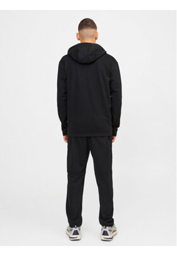 Jack & Jones - Jack&Jones Spodnie dresowe Will 12253727 Czarny Slim Fit. Kolor: czarny. Materiał: syntetyk