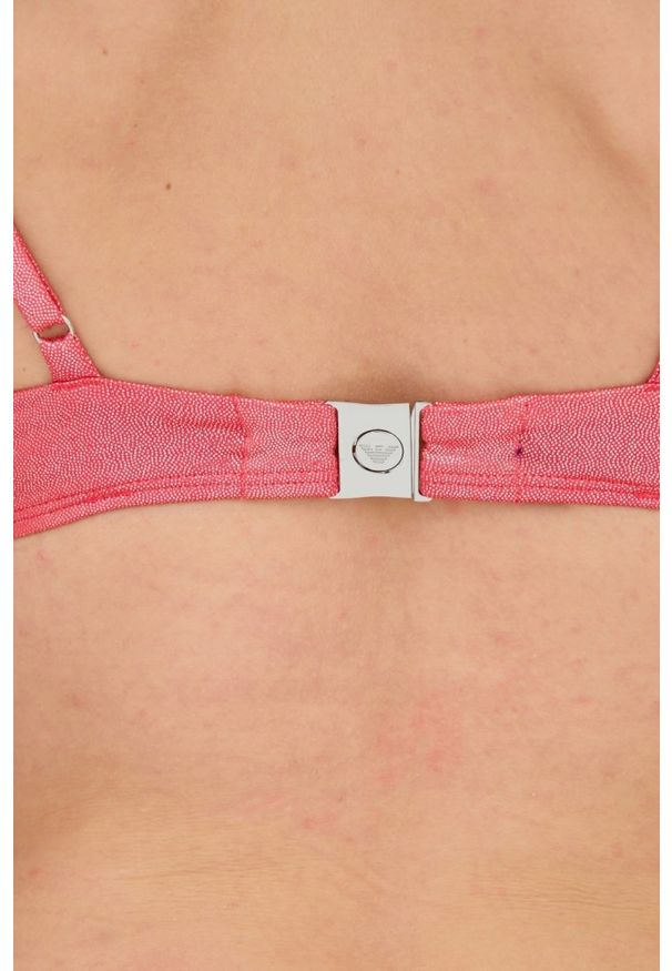 Emporio Armani - EMPORIO ARMANI Bikini damskie koralowe, Rozmiar M. Kolor: różowy. Materiał: poliester