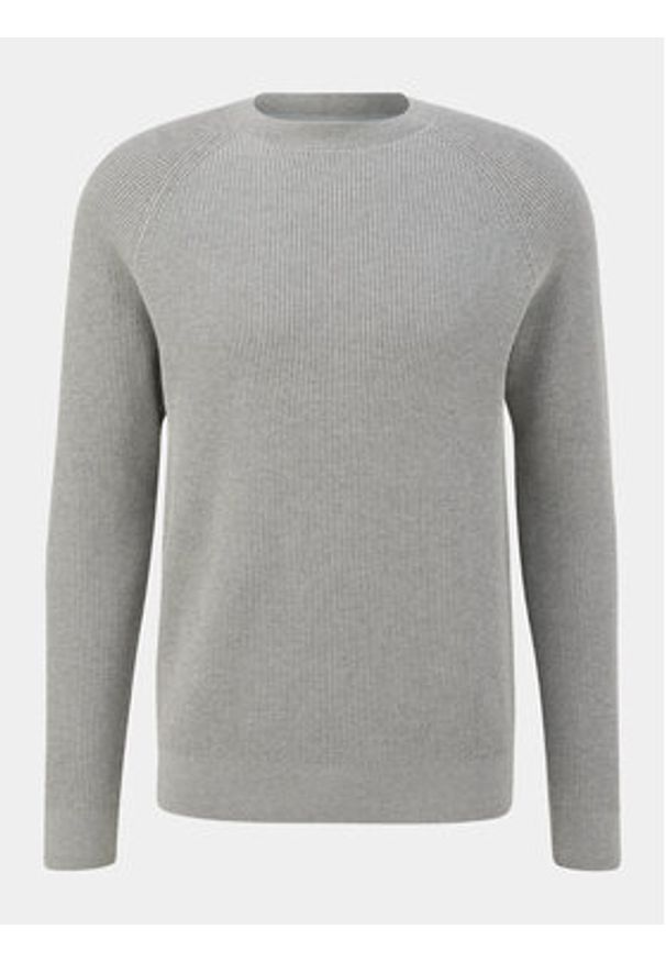s.Oliver Sweter 2134065 Szary Regular Fit. Kolor: szary. Materiał: bawełna