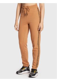Brave Soul Spodnie dresowe LJB-69PIPER Brązowy Regular Fit. Kolor: brązowy. Materiał: bawełna, dresówka
