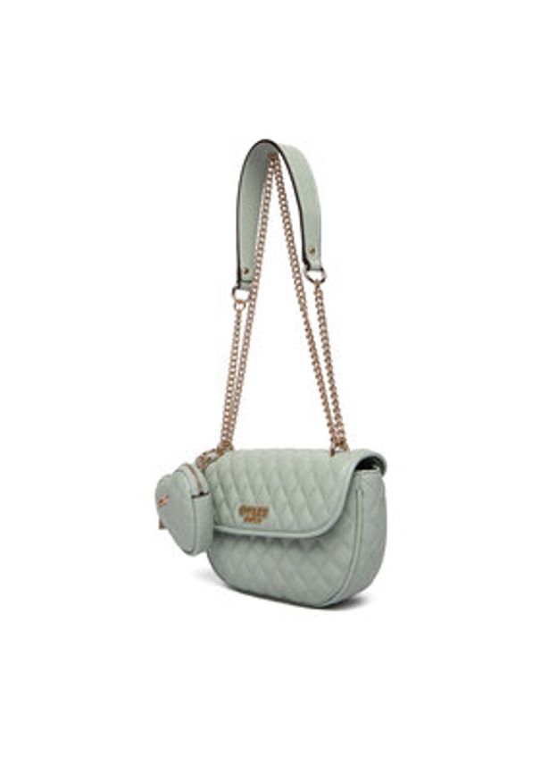 Guess Torebka Atabey HWQG98 94210 Niebieski. Kolor: niebieski. Materiał: skórzane