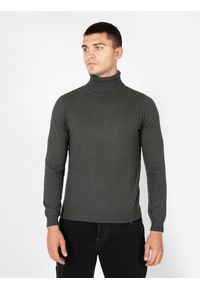 Antony Morato Sweter "Turtleneck" | MMSW01188YA200066 | Mężczyzna | Zielony. Typ kołnierza: golf. Kolor: zielony. Materiał: bawełna, wełna. Długość: długie. Styl: klasyczny, elegancki #3