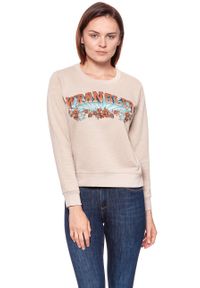 Wrangler - BLUZA WRANGLER DAMSKA BLUZA WRANGLER DAMSKA BEIGE MELE W6077IMWC. Wzór: kwiaty, nadruk #5