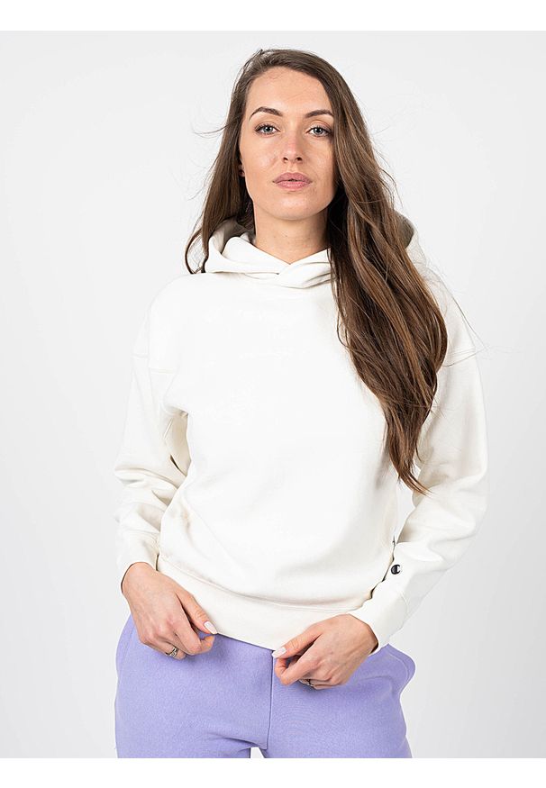 Champion Bluza | 114527 | Kobieta |. Okazja: na co dzień. Typ kołnierza: kaptur. Materiał: tkanina, prążkowany. Wzór: aplikacja. Styl: casual