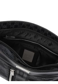 Kazar - Praktyczna czarna listonoszka w elegancki wzór. Kolor: czarny. Materiał: skórzane. Styl: elegancki #2