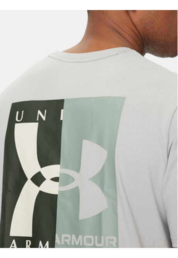 Under Armour T-Shirt EVOL Logo 1390165 Szary Regular Fit. Kolor: szary. Materiał: bawełna