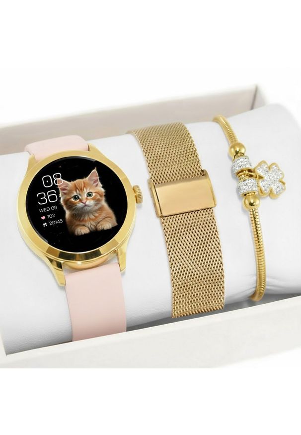 Zestaw dziecięcy SMARTWATCH KOMUNIA Gravity ZGT25 + bransoletka. Rodzaj zegarka: smartwatch