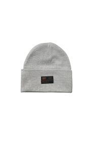 Dziecięca czapka z dzianiny Superdry Surplus. Kolor: szary. Materiał: dzianina. Styl: elegancki #1