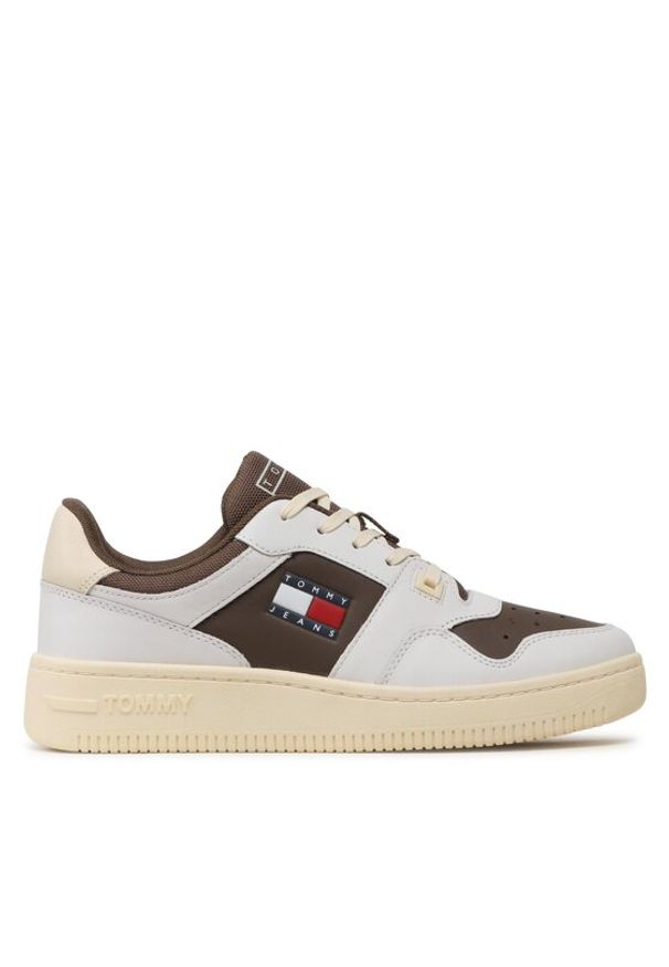 Tommy Jeans Sneakersy Tjm Basket Color EM0EM01215 Brązowy. Kolor: brązowy. Materiał: skóra