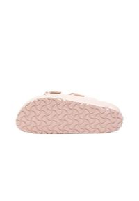 Klapki damskie Birkenstock Arizona Eva. Zapięcie: klamry. Kolor: różowy. Materiał: syntetyk, materiał. Sezon: lato. Sport: turystyka piesza