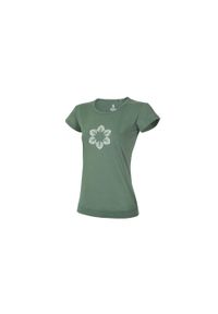 OCUN - Koszulka damska Ocun Classic T Organic Flower. Kolor: zielony. Sport: wspinaczka #1