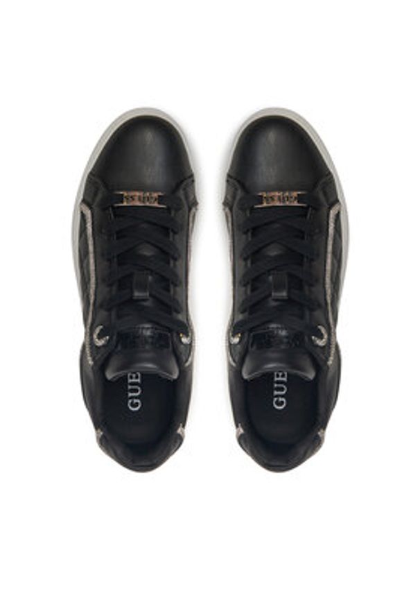 Guess Sneakersy FLPGRA ELE12 Czarny. Kolor: czarny. Materiał: skóra