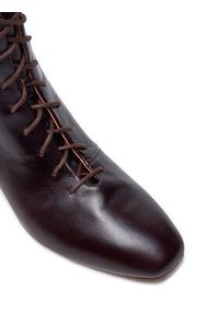 Balagan Trzewiki BALAGAN-VICTORIA BOTKI MAHONIOWY Bordowy. Kolor: czerwony. Materiał: skóra #5