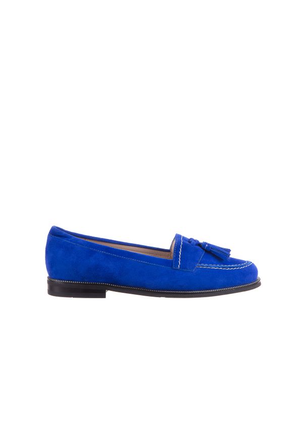 Lordsy Bayla-018 1556-X7 Royal Blue 018516, Niebieski, Skóra naturalna. Okazja: na co dzień. Zapięcie: bez zapięcia. Kolor: niebieski. Materiał: skóra. Styl: klasyczny, casual