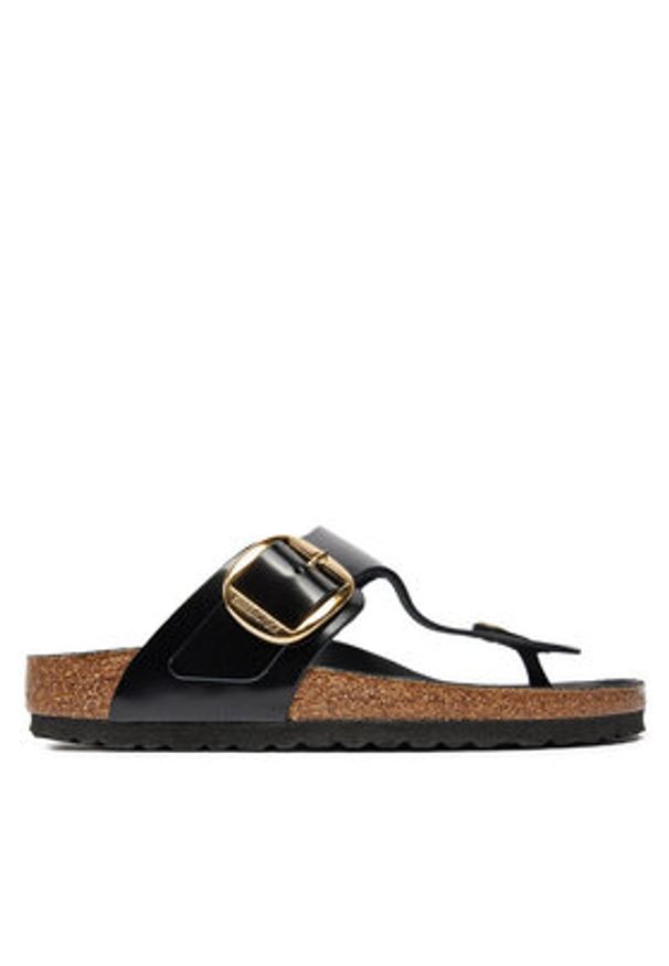 Birkenstock Japonki Gizeh Buckle He 1021469 Czarny. Kolor: czarny. Materiał: skóra