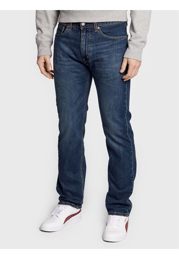 Levi's® Jeansy 505™ 00505-2409 Granatowy Regular Fit. Kolor: niebieski