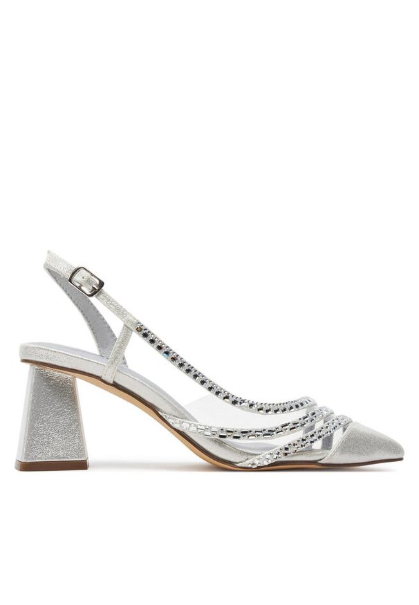 Sandały Menbur. Kolor: srebrny