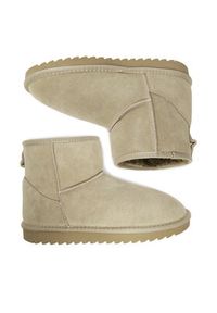 DeeZee Śniegowce DZ-79 Khaki. Kolor: brązowy. Materiał: zamsz, skóra #2