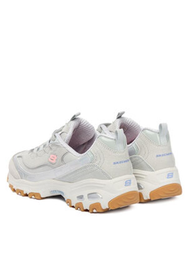 skechers - Skechers Sneakersy D'Lites 150556/GRY Szary. Kolor: szary. Materiał: materiał