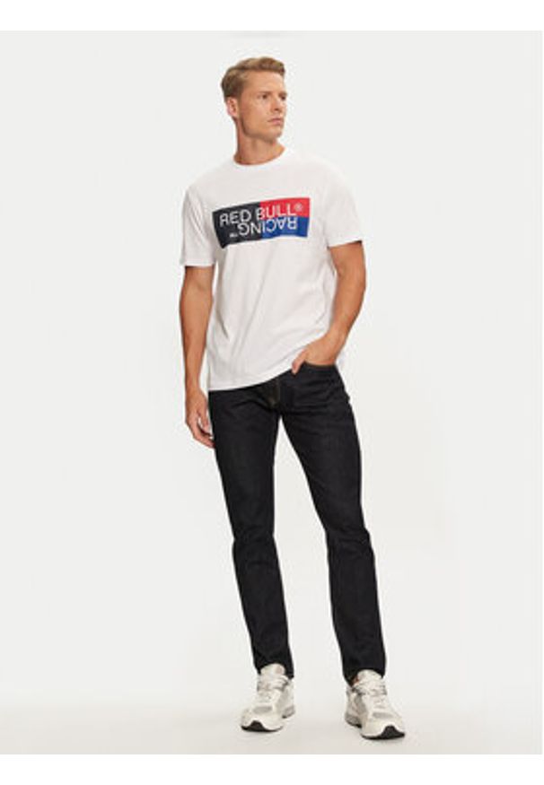 Pepe Jeans T-Shirt Red Bull Racing RM500001 Biały Regular Fit. Kolor: biały. Materiał: bawełna