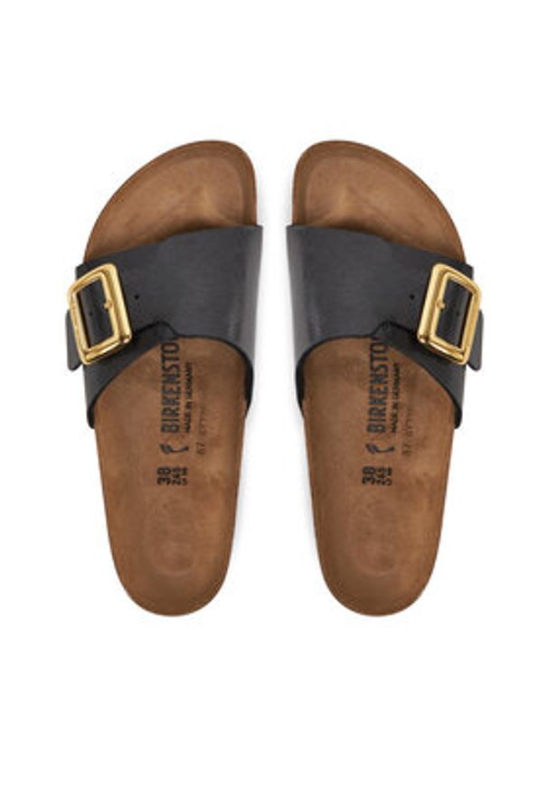 Birkenstock Klapki Catalina Cushion Buckle 1029481 Czarny. Kolor: czarny. Materiał: skóra
