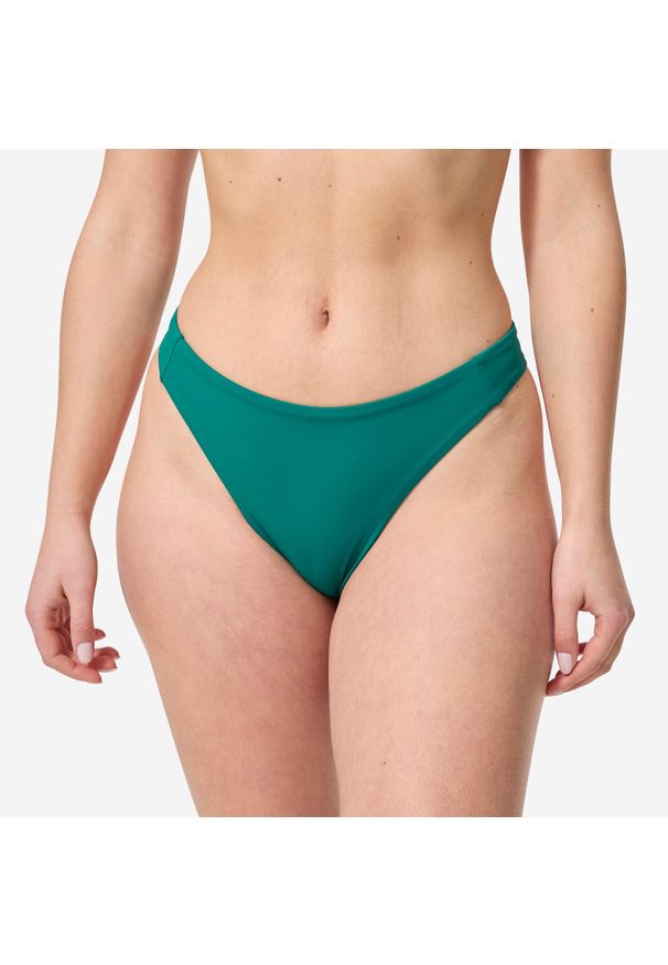 OLAIAN - Dół kostiumu kąpielowego surfingowego damski Olaian Nais. Kolor: zielony. Materiał: poliester, materiał, elastan, poliamid