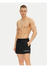 EA7 Emporio Armani Szorty kąpielowe 7M000519 AF13049 MC026 Czarny Regular Fit. Kolor: czarny. Materiał: syntetyk