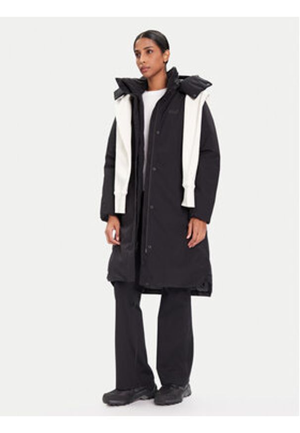 Jack Wolfskin Kurtka zimowa Frost Haven A65090 Czarny Regular Fit. Kolor: czarny. Materiał: syntetyk. Sezon: zima