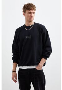 Wrangler bluza bawełniana męska kolor czarny z nadrukiem. Kolor: czarny. Materiał: bawełna. Wzór: nadruk