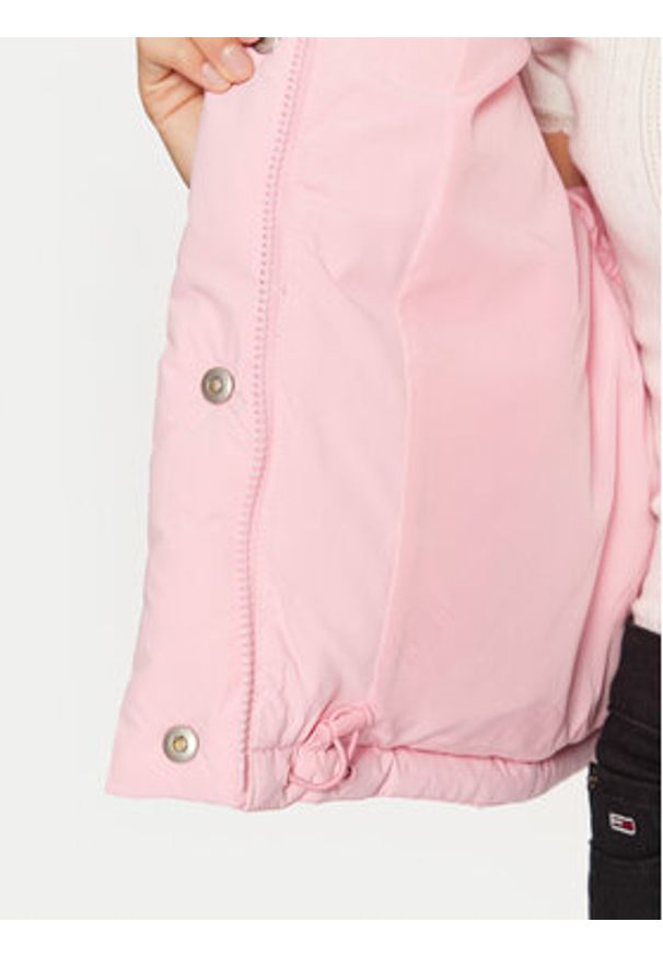 Tommy Jeans Kurtka puchowa DW0DW20390 Różowy Regular Fit. Kolor: różowy. Materiał: syntetyk