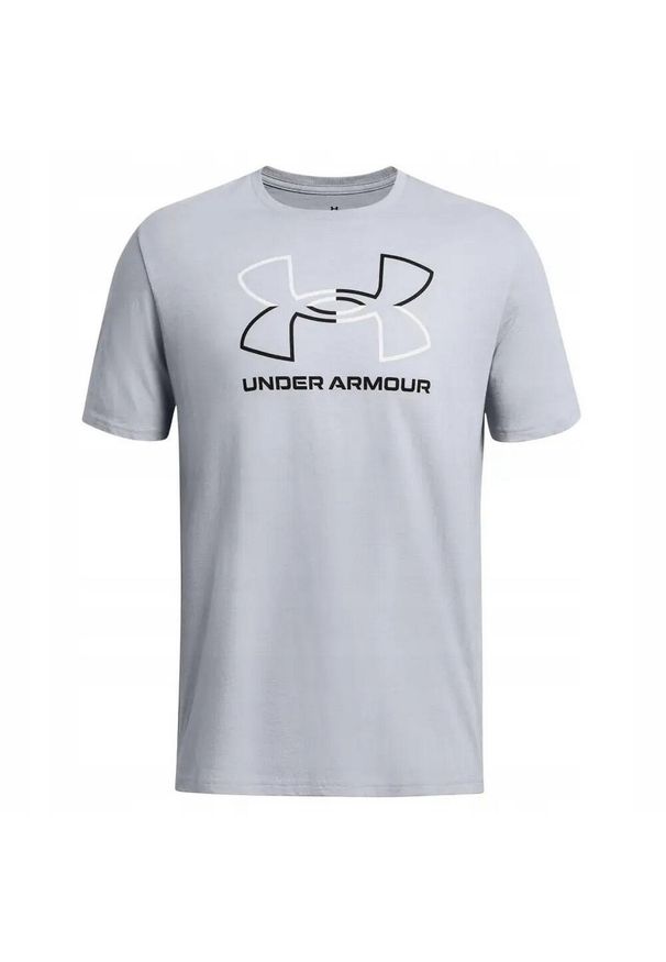 Under Armour - T-shirt Męski Z Krótkim Rękawem Foundation. Kolor: szary. Długość rękawa: krótki rękaw. Długość: krótkie. Sport: turystyka piesza