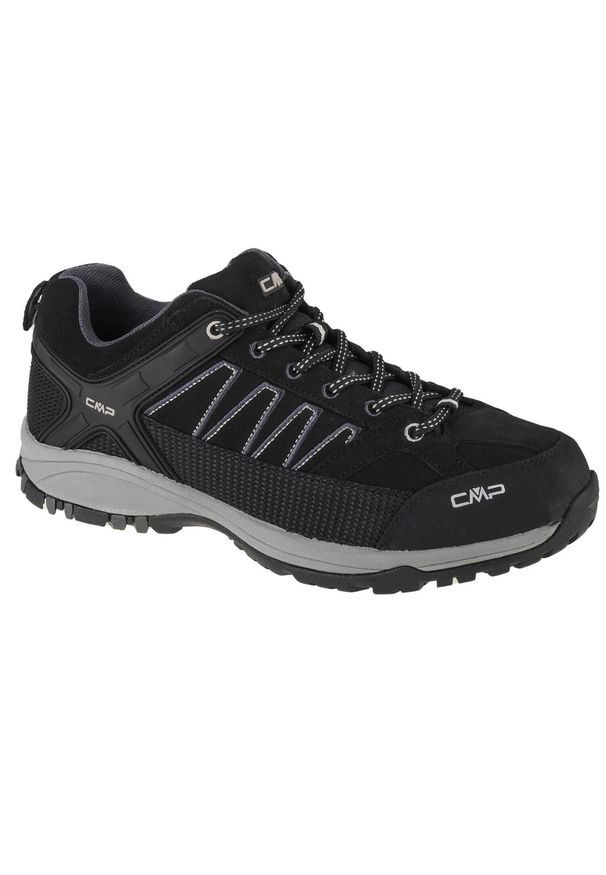 Buty trekkingowe męskie, CMP Sun Low Hiking. Kolor: czarny. Materiał: skóra, materiał, syntetyk, tkanina, guma, zamsz. Sport: turystyka piesza