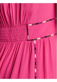 Ba&sh Sukienka codzienna Teresa 1E23TERE Różowy Regular Fit. Okazja: na co dzień. Kolor: różowy. Materiał: wiskoza. Typ sukienki: proste. Styl: casual #5