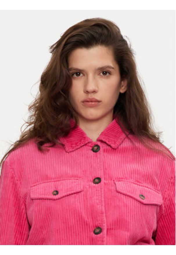 United Colors of Benetton - United Colors Of Benetton Kurtka przejściowa 2HKTDN06O Różowy Regular Fit. Kolor: różowy. Materiał: bawełna