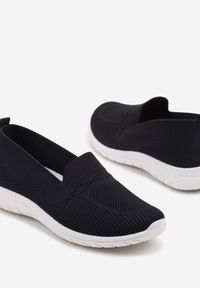 Born2be - Granatowe Wsuwane Tenisówki Mokasyny Venni. Okazja: na co dzień, na spacer. Zapięcie: bez zapięcia. Kolor: niebieski. Materiał: jeans. Wzór: aplikacja. Styl: elegancki, casual #4