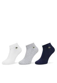 Zestaw 3 par niskich skarpet unisex Lacoste. Wzór: kolorowy