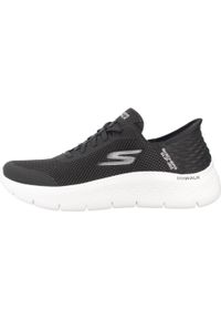 skechers - Buty sportowe Sneakersy damskie, Slip-Ins: GO WALK Flex - Grand Entry. Okazja: na co dzień. Kolor: biały, wielokolorowy, czarny. Materiał: materiał #2