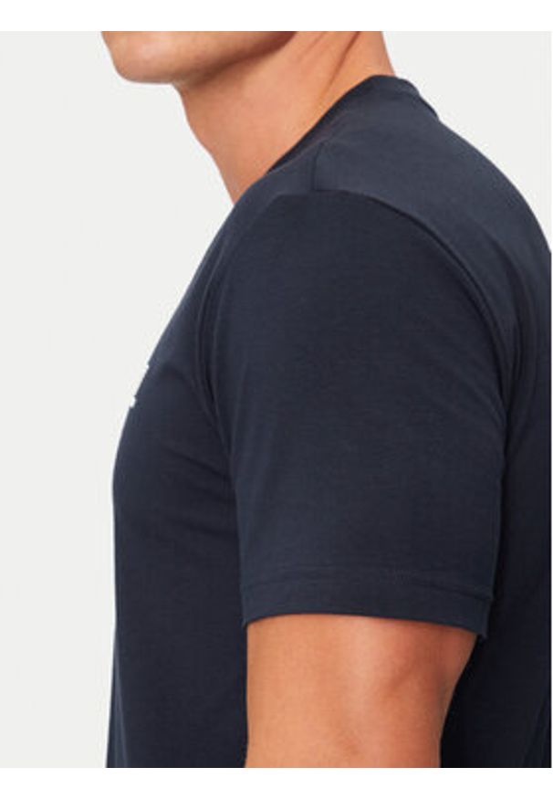 EA7 Emporio Armani T-Shirt 8NPT27 PJVQZ 1562 Granatowy Regular Fit. Kolor: niebieski. Materiał: bawełna