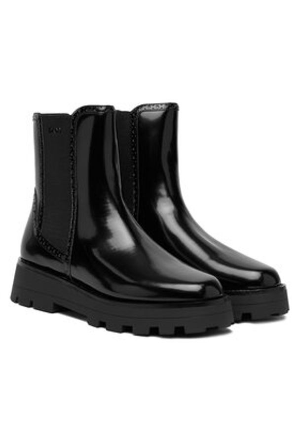 DKNY Sztyblety Sanchit K4569875 Czarny. Kolor: czarny. Materiał: skóra