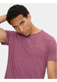 Tommy Jeans T-Shirt Jaspe DM0DM09586 Fioletowy Slim Fit. Kolor: fioletowy. Materiał: bawełna, syntetyk #4