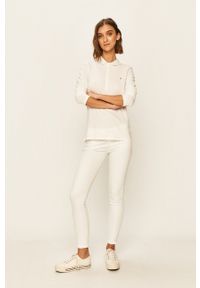 TOMMY HILFIGER - Tommy Hilfiger - Longsleeve. Okazja: na co dzień. Kolor: biały. Materiał: dzianina. Długość rękawa: długi rękaw. Długość: krótkie. Wzór: gładki. Styl: casual #2