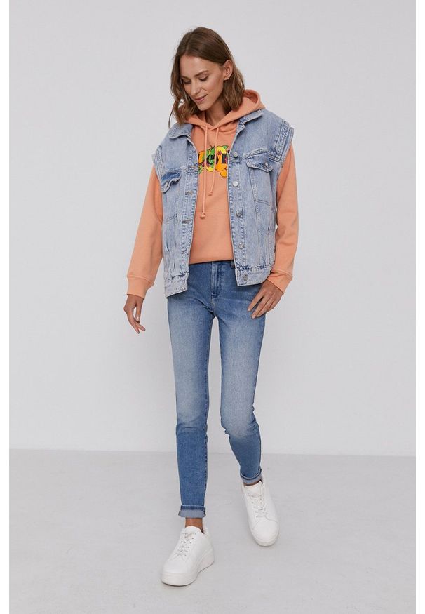 Wrangler - Jeansy 615. Kolor: niebieski