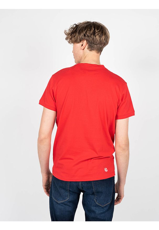 Pepe Jeans T-shirt "Alford" | PM508260 | Alford | Mężczyzna | Czerwony. Okazja: na co dzień. Kolor: czerwony. Materiał: bawełna. Wzór: nadruk. Styl: casual